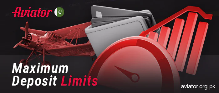 Limits for deposit at Aviator in Pakistan