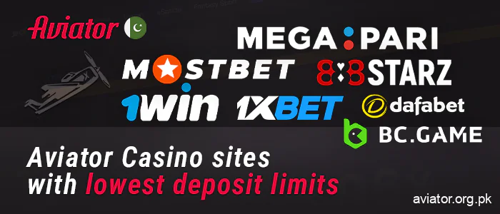 Online casinos with minimum deposits to play Aviator
