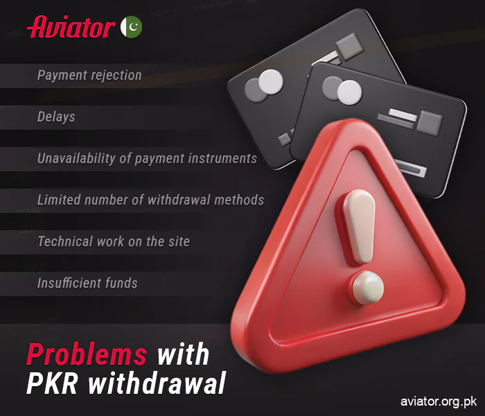Possible problems when withdrawing money from Aviator online