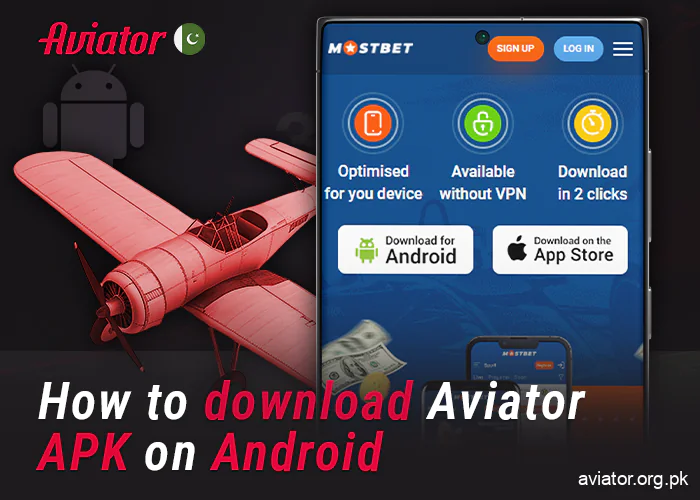 Downloading an online casino APK application to play Aviator