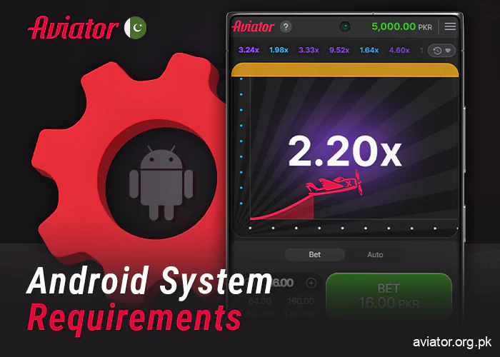 Requirements for an android device for the online Aviator app