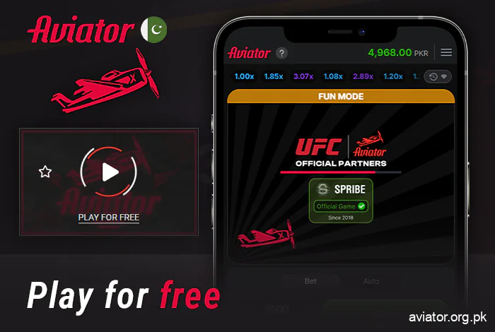 Demo game in Aviator app for Pakistanis