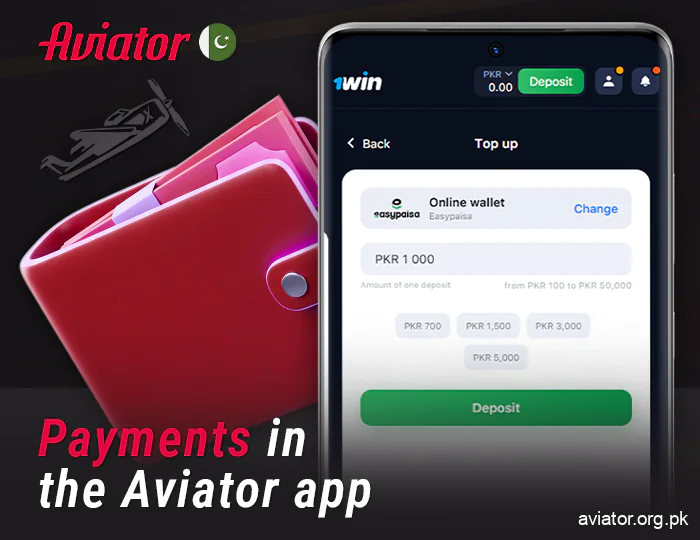 Payment methods in the Aviator app