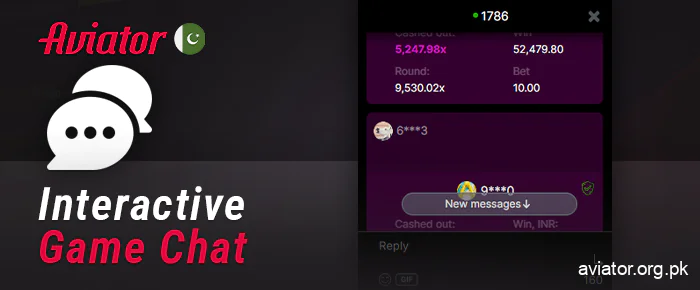 Online chat for Aviator players